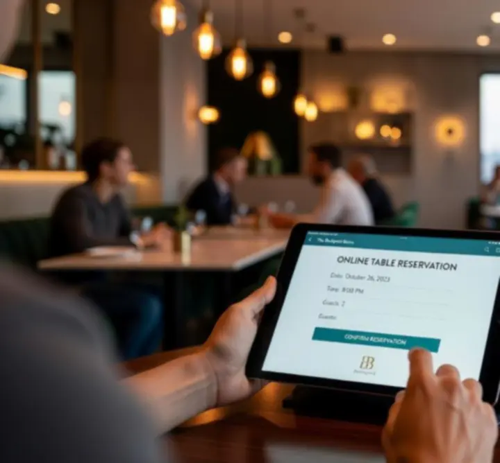Online asztalfoglalás mobil eszközről a Garden Tips Daily Lounge-ba